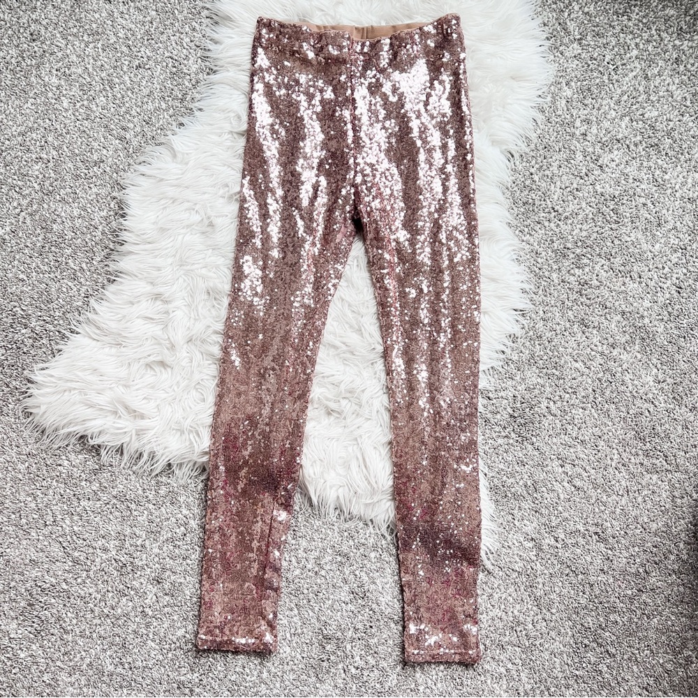 Gianni Bini | Rose Gold Sequin Pants